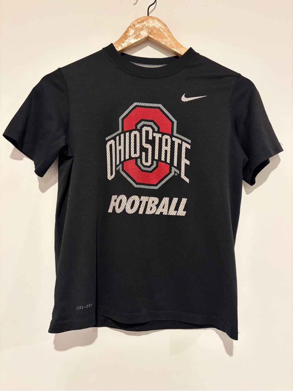 Nike DRI-FIT Ohio State Buckeyes Football T-Shirt Kids Youth Medium Black *READ*